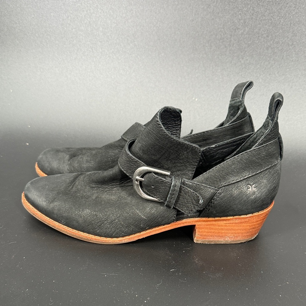 Frye Leather Buckle Ankle Boots - Women